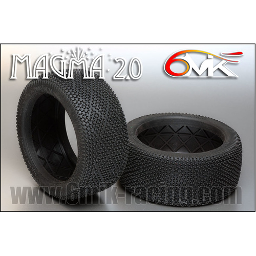 6Mik "Magma 2.0" Tyres in 0/18 Super Soft compound (pair)