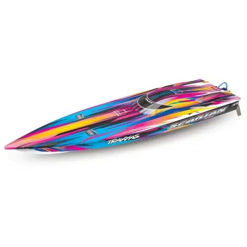 Traxxas Spartan 36In Brushless Muscle Boat 1/10 Electric RC Boat Pink - 39-57076-4PINK