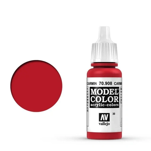 Vallejo 70908 Model Colour #030 Carmine Red 17 ml Acrylic Paint