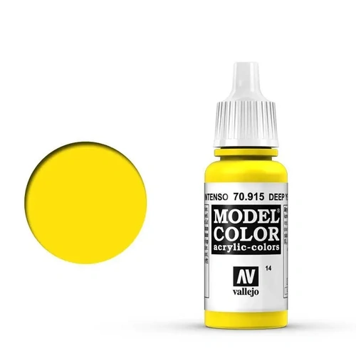 Vallejo 70915 Model Colour #014 Deep Yellow 17 ml Acrylic Paint