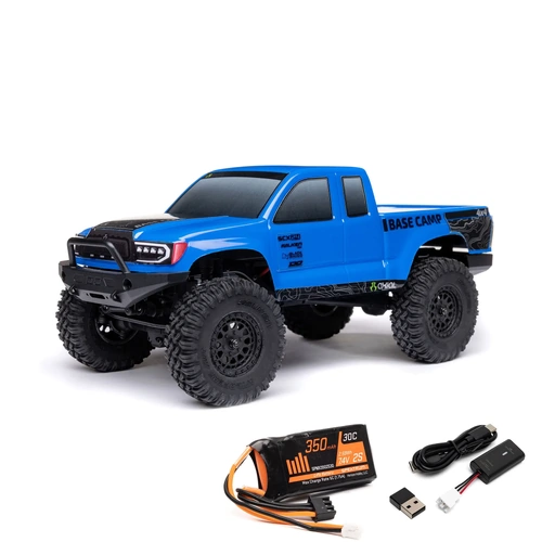 Axial SCX24 Base Camp 1/24 Rock Crawler RTR Blue - AXI-1219T2