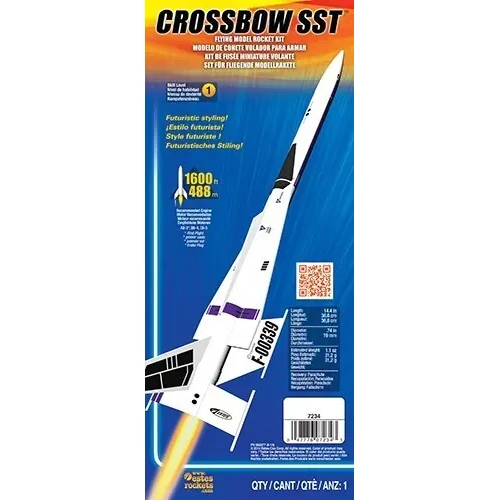 Estes 7234 Crossbow SST Advanced Model Rocket Kit (18mm Standard Engine)