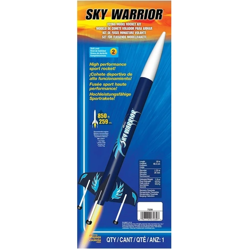 Estes 7239 Sky Warrior Advanced Model Rocket Kit (18mm Standard Engine)
