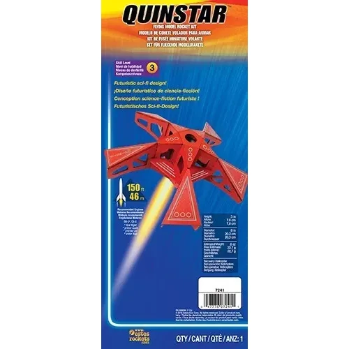 Estes 7241 Quinstar Advanced Model Rocket Kit (18mm Standard Engine)