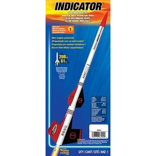 Estes 7244 Indicator Intermediate Model Rocket Kit (13mm Mini Engine)