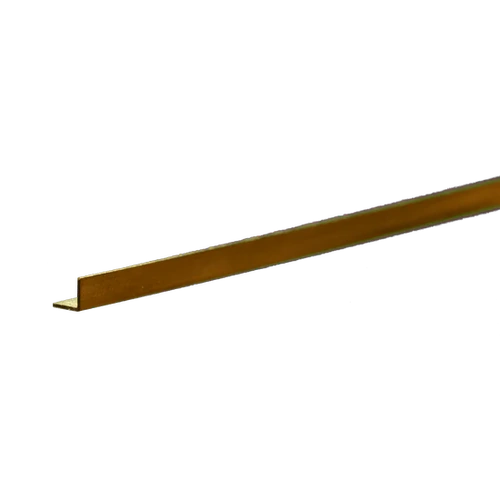K&S 9880 BRASS ANGLE (300MM LENGTHS) 1/8IN (1 PIECE PER CARD)