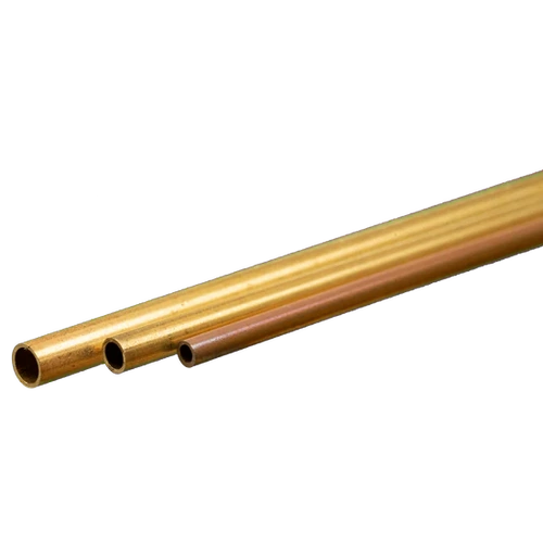 K&S Brass Bendable Tube 3/32, 1/8 % 5/32 x 12" (3)