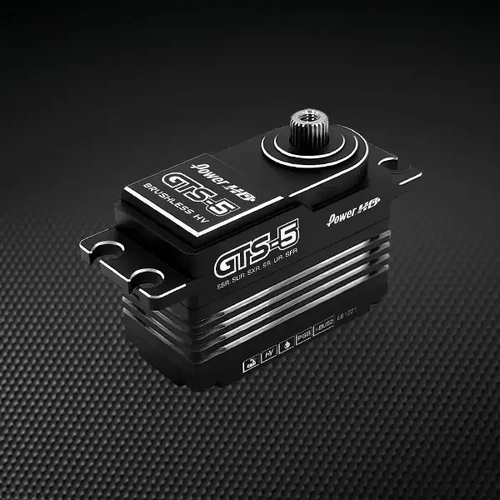 Power HD Black Aluminium GTS-5 Standard 50kg 8.4V HV Waterproof Brushless Metal Geared Servo - PHD-GTS-5