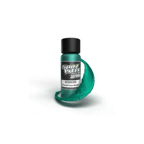 Emerald Green Metallic Airbrush Ready Paint 2oz Bottle - SZX00310